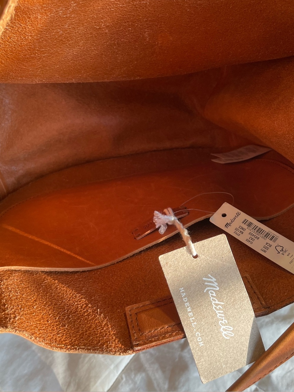 Madewell Sydney crossbody bag purse leather brown - Picture 7 of 8